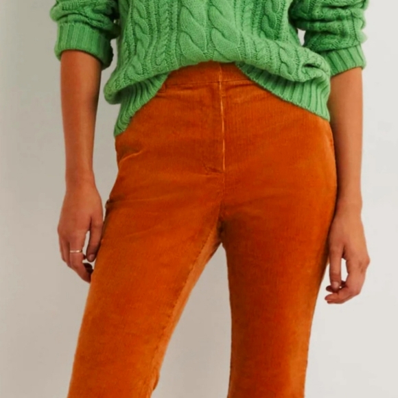 Boden Sienna Brown Cordouroy Flare Pants size 16L - Picture 2 of 16
